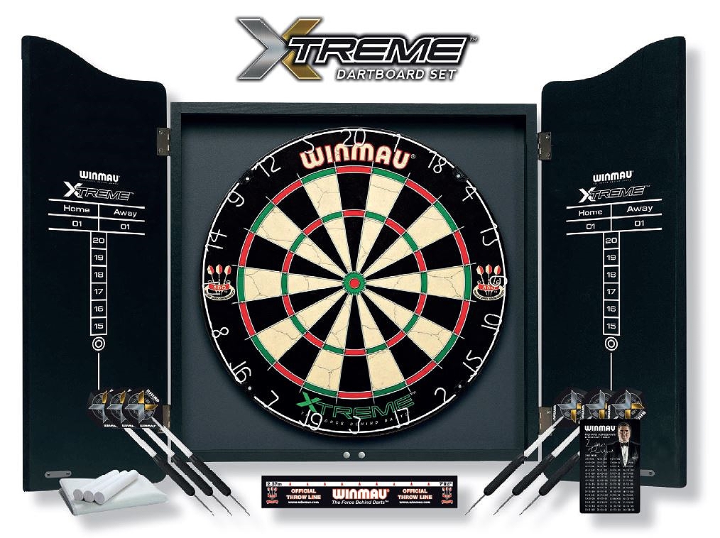 Invisible-Darts - Winmau Dartkabinet XTREME Komplettset